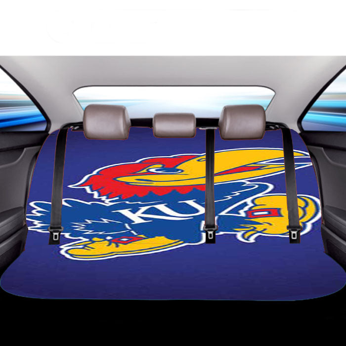 Kansas Jayhawks Big Blue Fade Car Back Rear Seat Covers