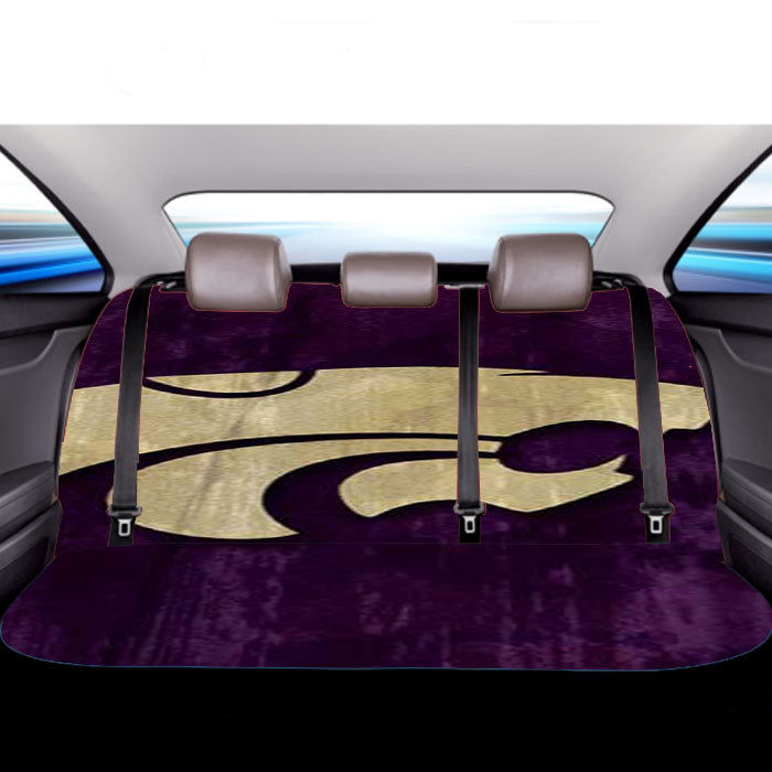 Kansas State Logo Wood Car Back Rear Seat Covers