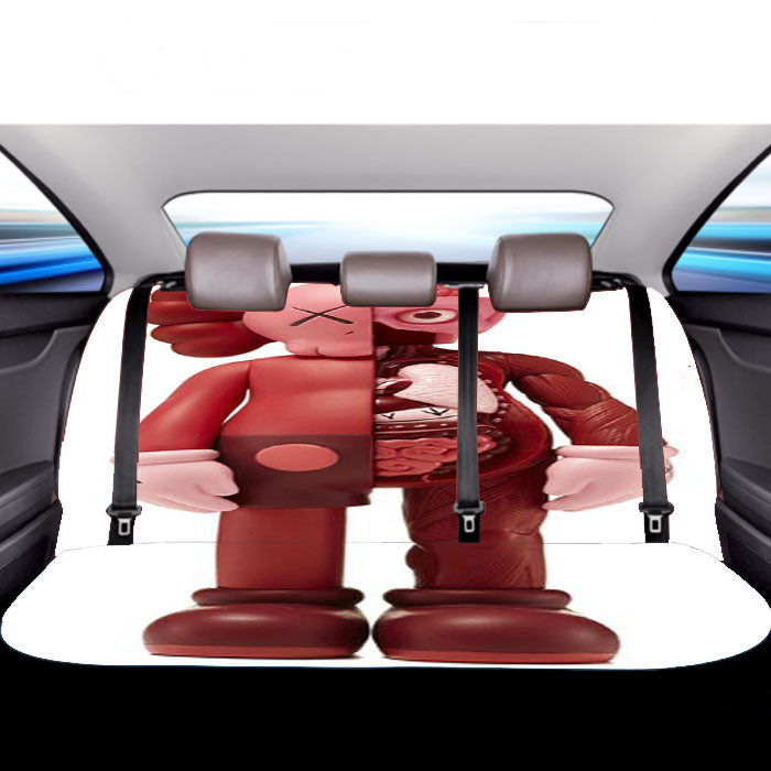 Kaws Companion Blush Flayed Car Back Rear Seat Covers