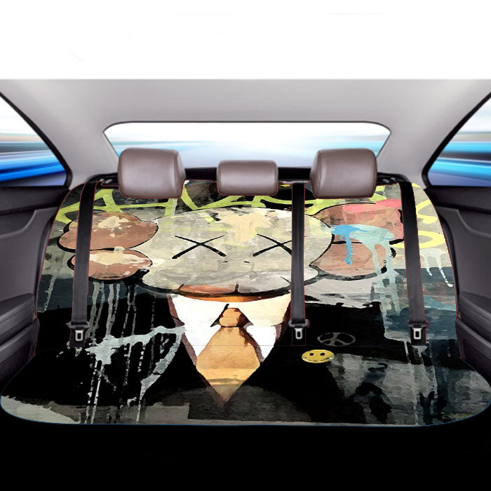 Kaws Mural Painting Car Back Rear Seat Covers