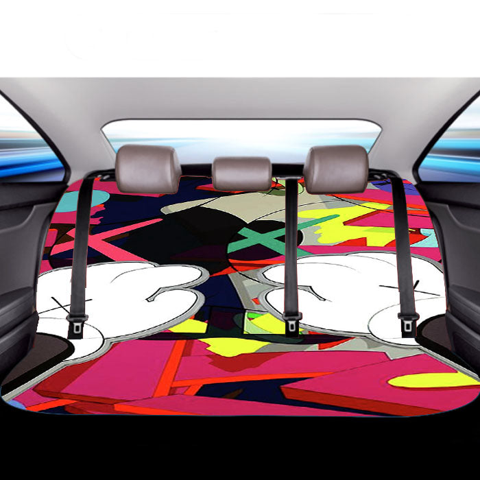 Kaws Paws Car Back Rear Seat Covers