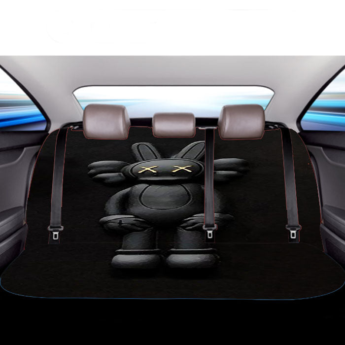 Kaws X Black Rabbit Car Back Rear Seat Covers