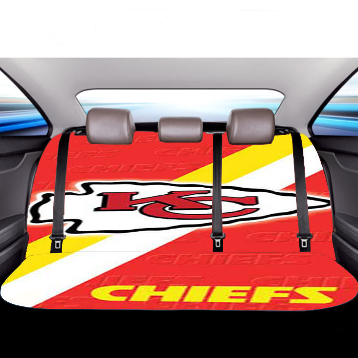 Kc Chiefs Diagonal Car Back Rear Seat Covers