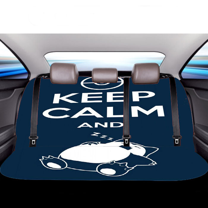 Keep Calm And Zzz Quote Car Back Rear Seat Covers