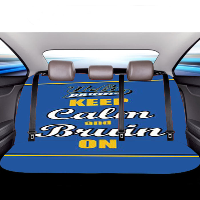 Keep Calm Bruin On Car Back Rear Seat Covers