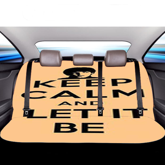 Keep Calm Let It Be Car Back Rear Seat Covers