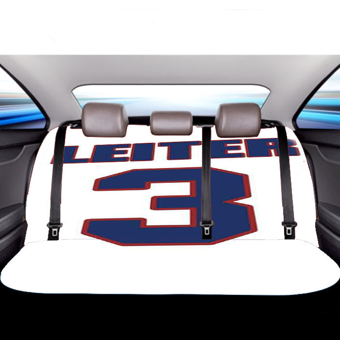 Ken Leiter National Hockey Car Back Rear Seat Covers