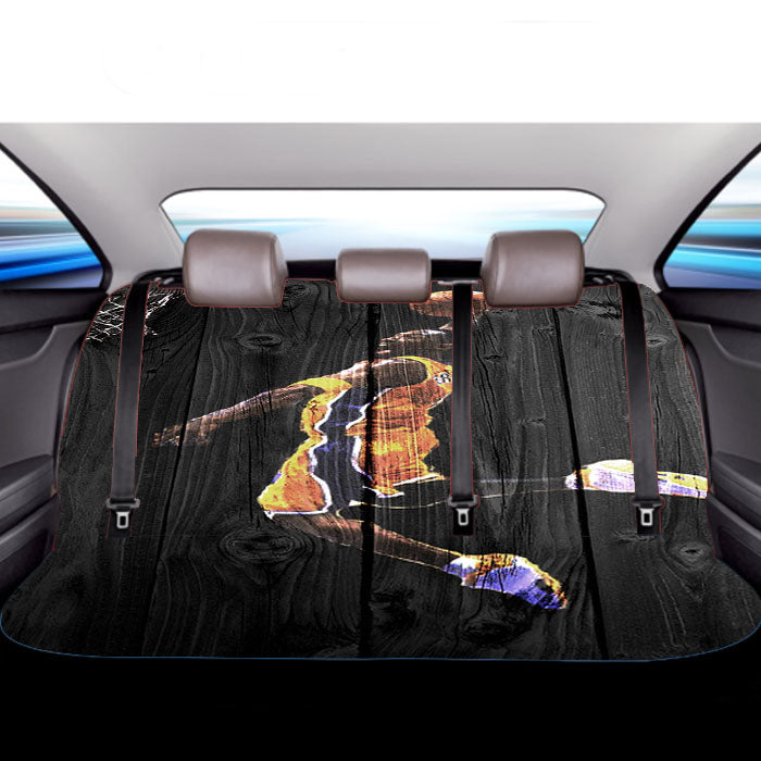 Kobe Bryant Dark Wood Wallpaper Car Back Rear Seat Covers