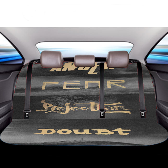 Kobe Bryant Herovillain Collage Car Back Rear Seat Covers