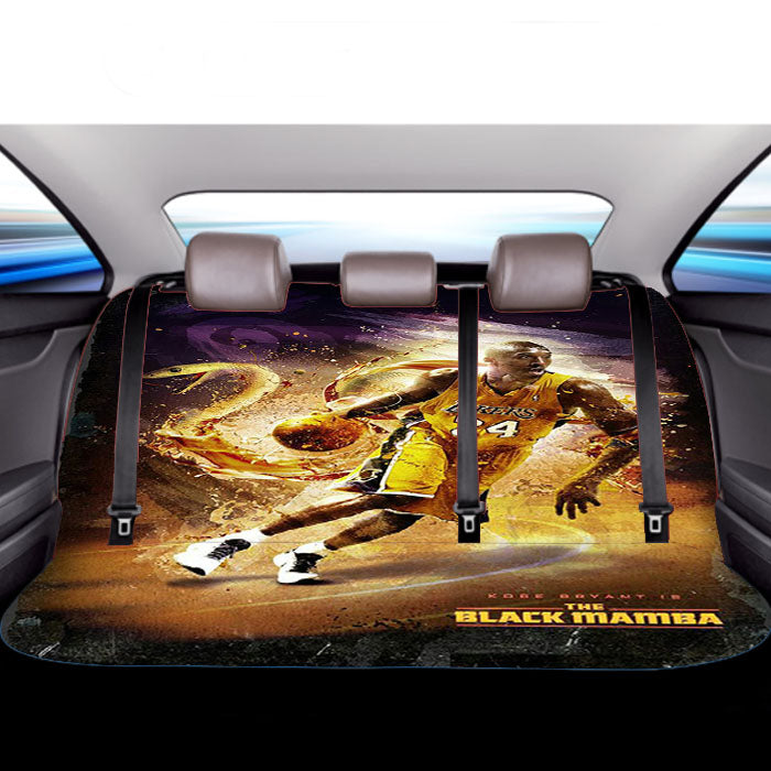 Kobe Bryant The Black Mamba Lakers Car Back Rear Seat Covers