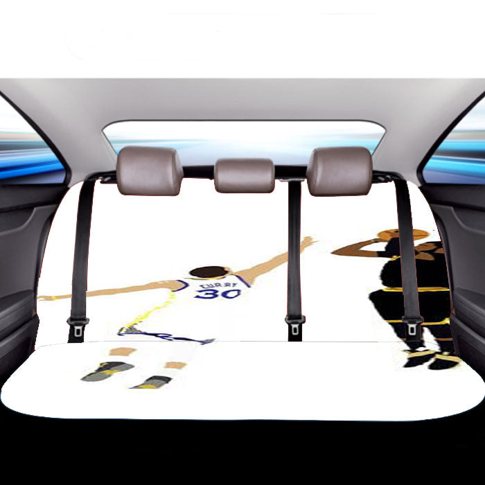 Kyrie Irving Clutch Shot Over Car Back Rear Seat Covers