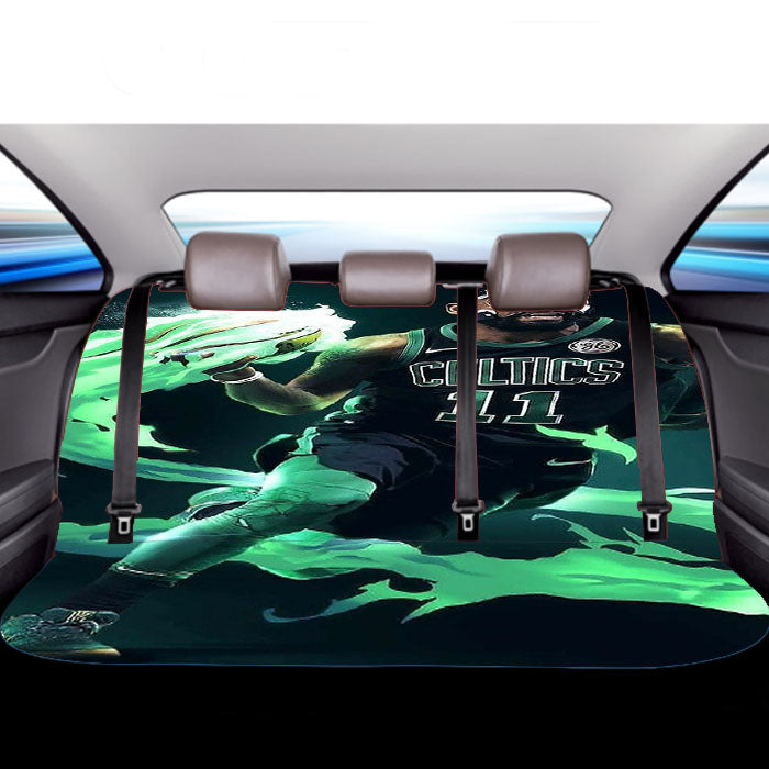 Kyrie Irving Green Flame Nba Car Back Rear Seat Covers