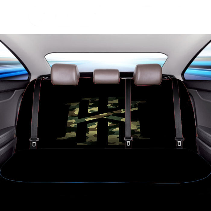 Kyrie Irving Military Camo Logo Car Back Rear Seat Covers