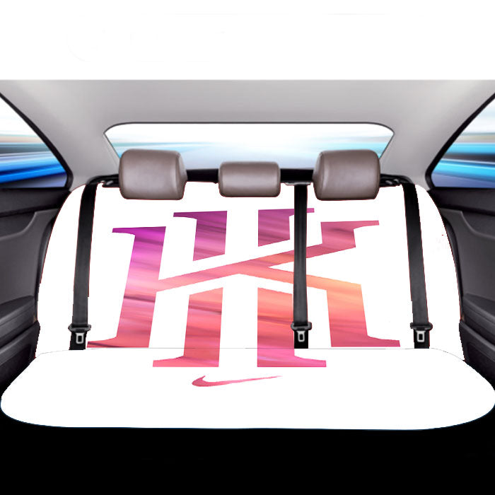 Kyrie Irving Nike White Pink Logo Car Back Rear Seat Covers