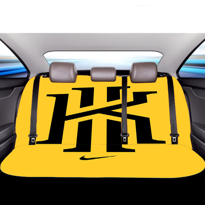 Kyrie Irving Nike Yellow Black Logo Car Back Rear Seat Covers