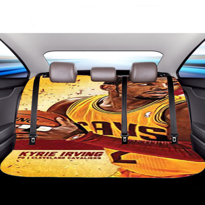 Kyrie Irving Yellow Bkg Car Back Rear Seat Covers