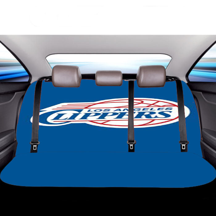 La Clippers Logo On Blue Car Back Rear Seat Covers