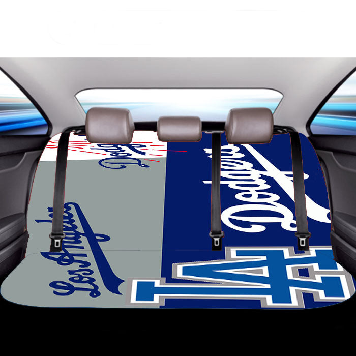 La Dodgers Logo Car Back Rear Seat Covers