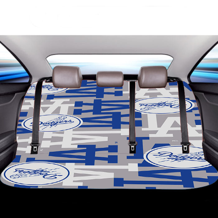 La Dodgers Pattern Car Back Rear Seat Covers