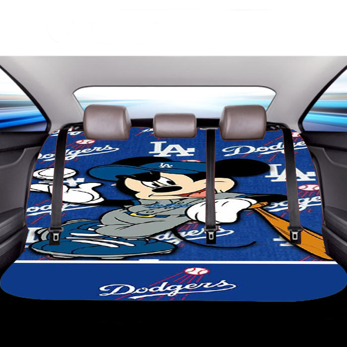 La Dodgers X Mickey Mouse Car Back Rear Seat Covers