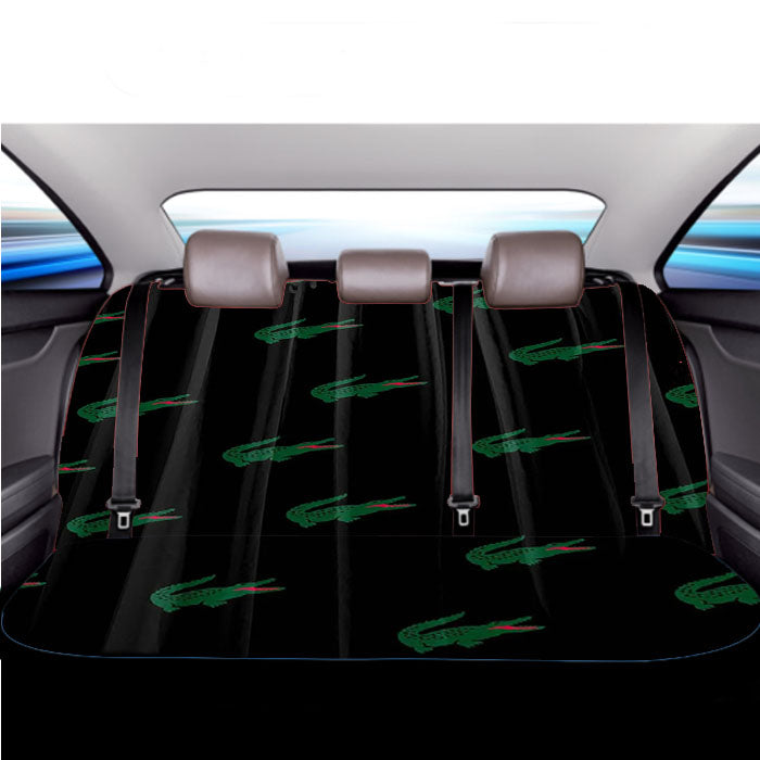 Lacoste Black Car Back Rear Seat Covers