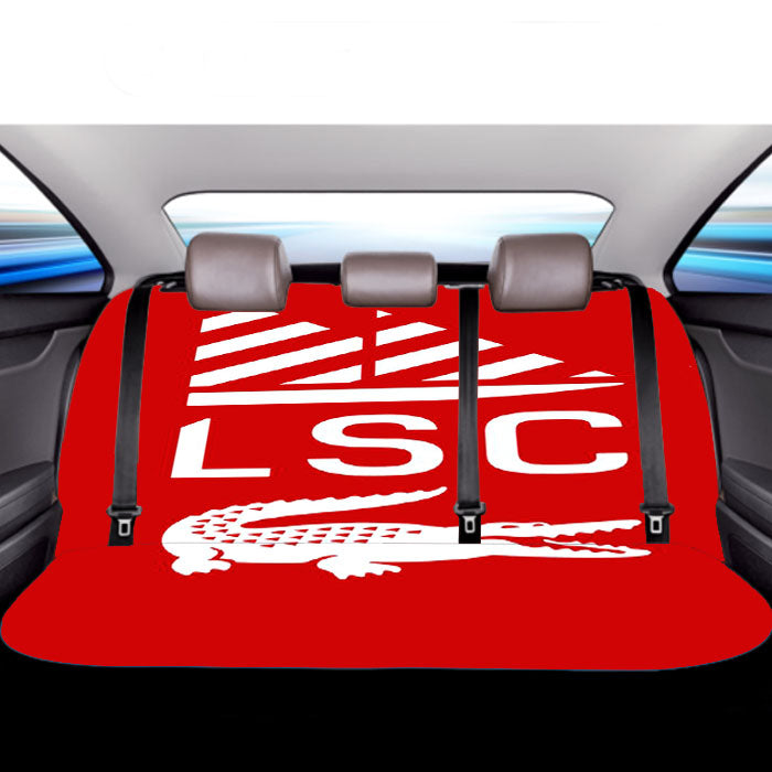 Lacoste Sailing Club Red Car Back Rear Seat Covers