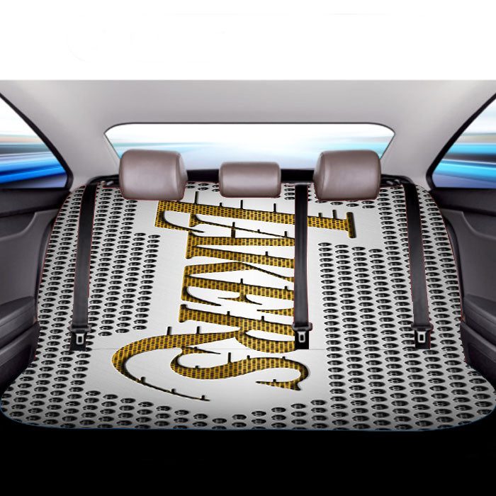 Lakers Gold Texture Basket Balls Nba Car Back Rear Seat Covers