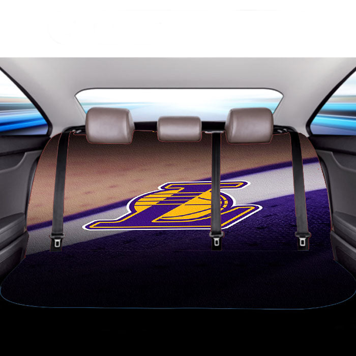 Lakers Logo Jersey Canvas Car Back Rear Seat Covers