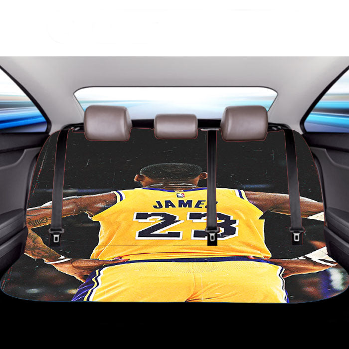 Lakers Nba Lebron James Car Back Rear Seat Covers