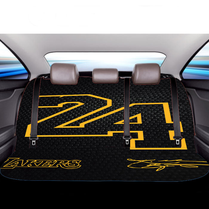 Lakers Number 24 Deluxe Car Back Rear Seat Covers