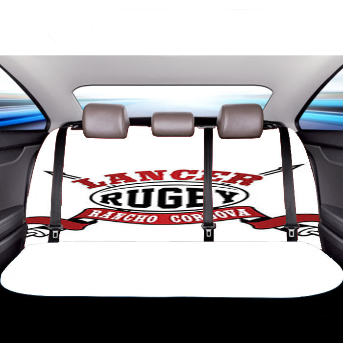 Lancer Rugby Logo Car Back Rear Seat Covers