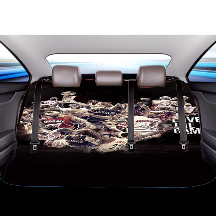 Lebron James Love The Game Collage Car Back Rear Seat Covers