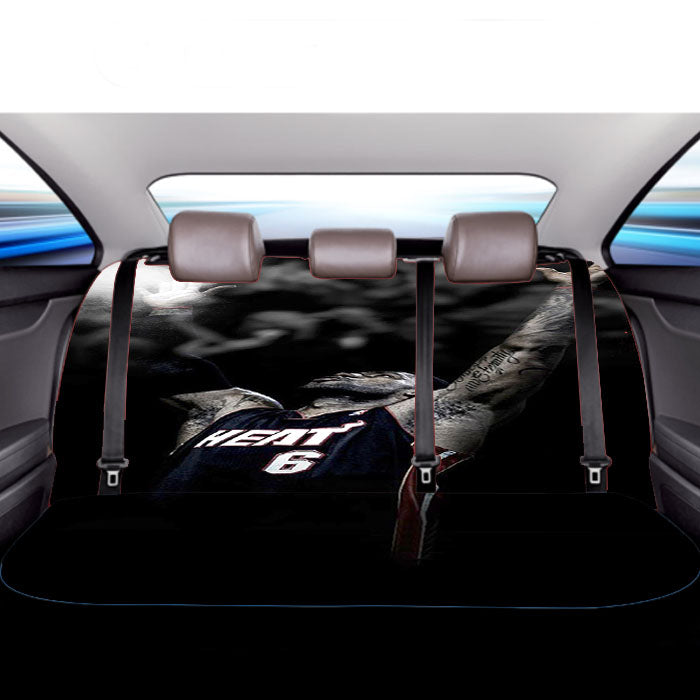 Lebron James Powder Toss Car Back Rear Seat Covers