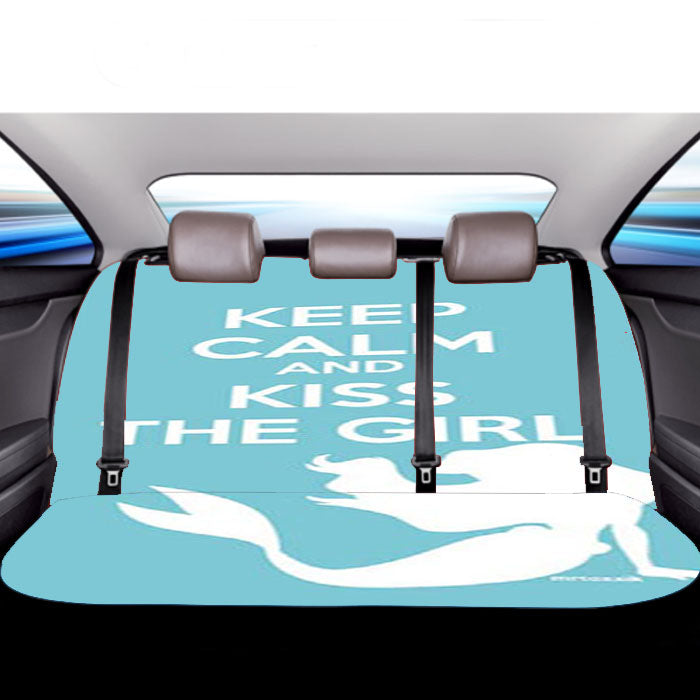 Little Mermaid Keep Calm Car Back Rear Seat Covers