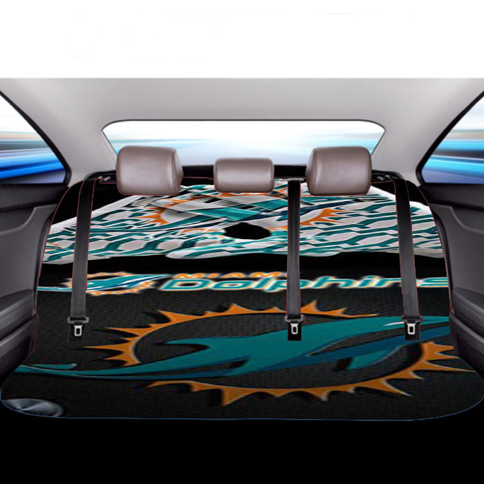 Logo Miami Dolphins Car Back Rear Seat Covers
