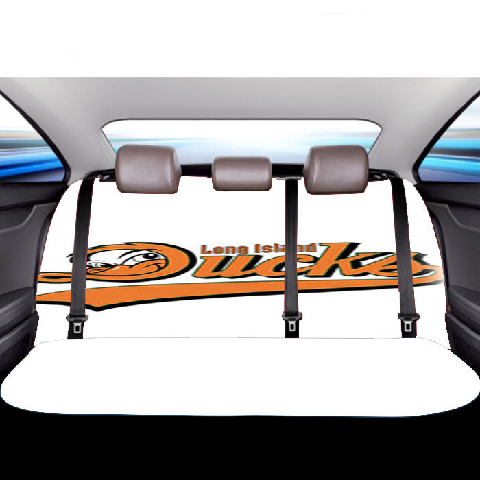 Long Island Ducks Baseball White Car Back Rear Seat Covers