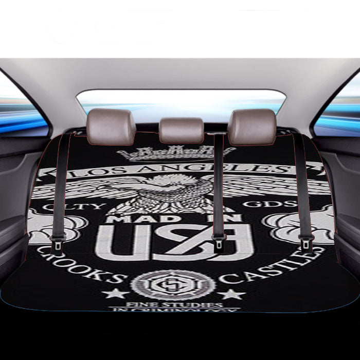 Los Angeles Crooks And Castles Car Back Rear Seat Covers