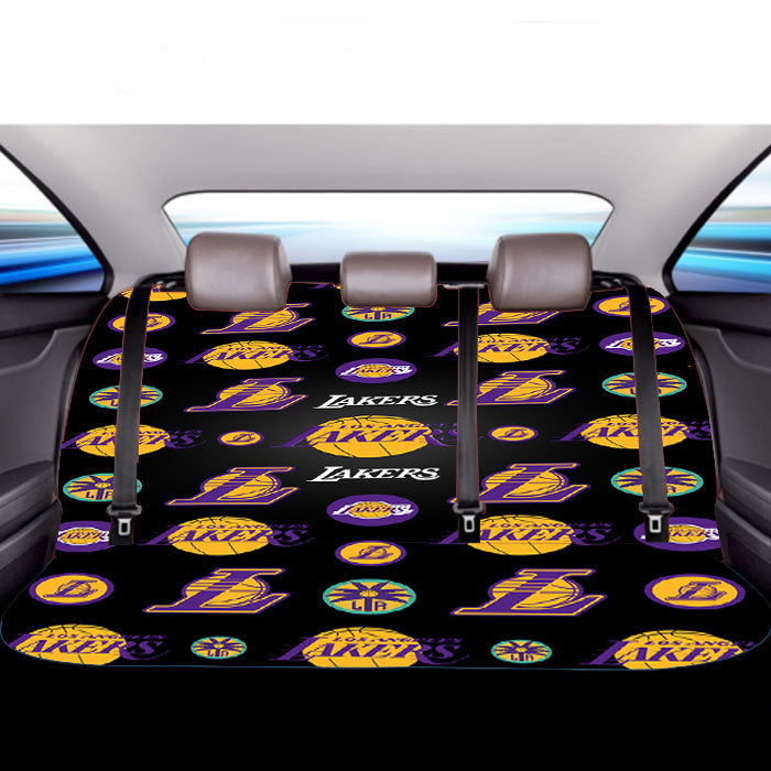 Los Angeles Lakers Logo Pattern Car Back Rear Seat Covers