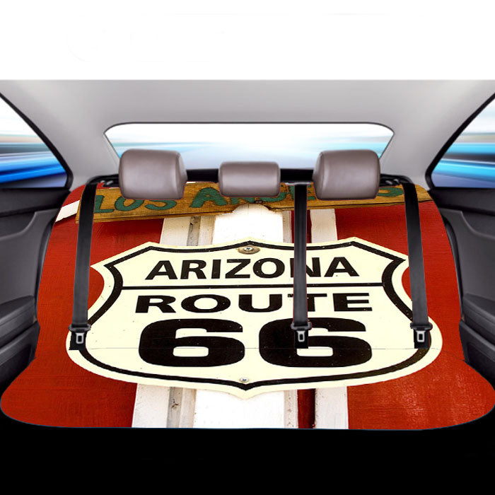 Los Angeles Route 66 Car Back Rear Seat Covers