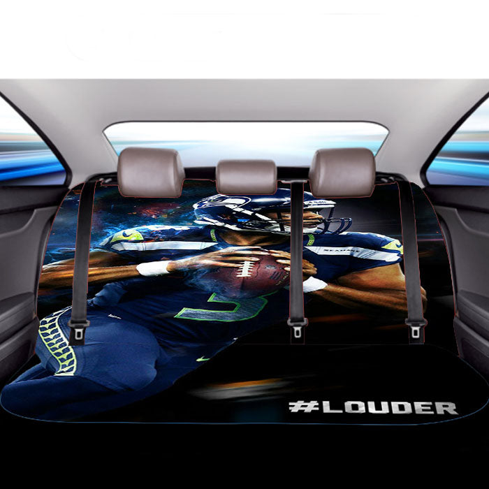 Louder 3 Nfl Football Car Back Rear Seat Covers