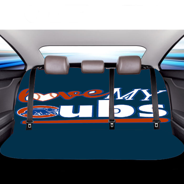Love My Chicago Cubs Car Back Rear Seat Covers