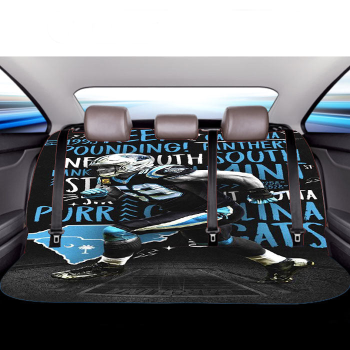 Luke Kuechly Carolina Panthers Car Back Rear Seat Covers