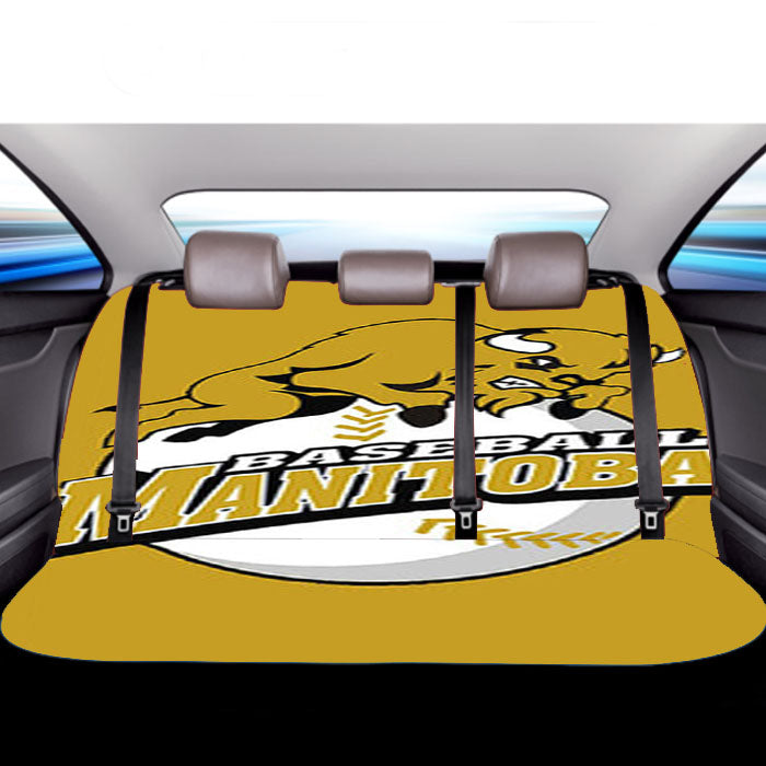Manitoba Baseball Logo Gold Car Back Rear Seat Covers