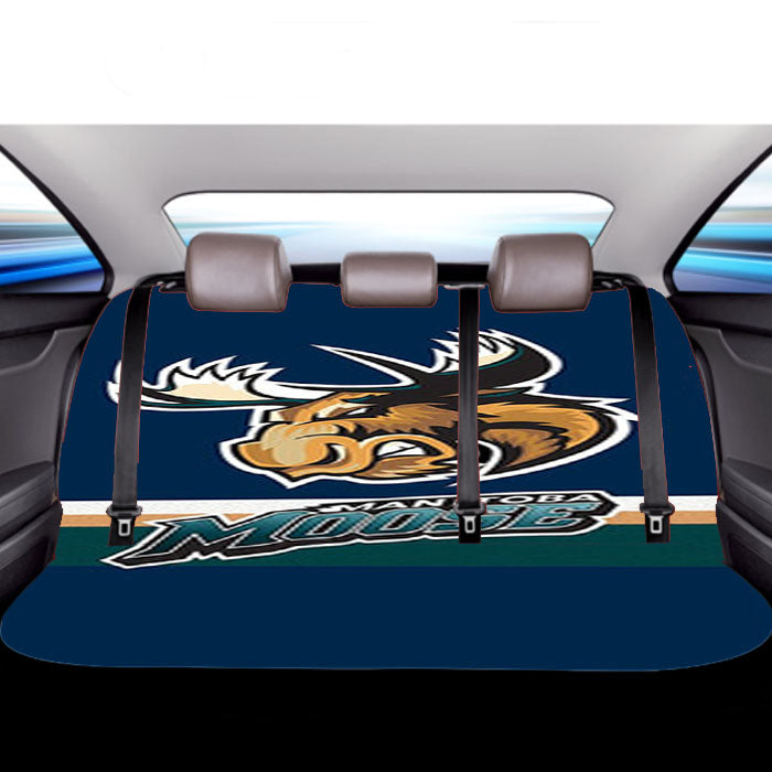 Manitoba Moose Hockey Car Back Rear Seat Covers