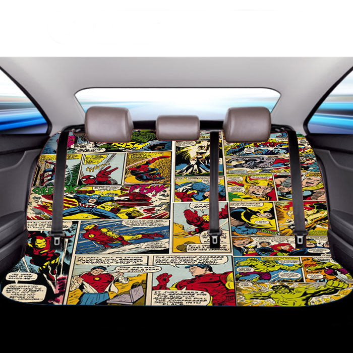 Marvel Comics Iron Man Car Back Rear Seat Covers