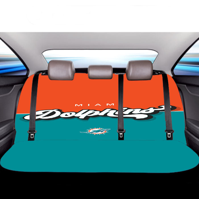 Miami Dolphin Wallpaper Car Back Rear Seat Covers