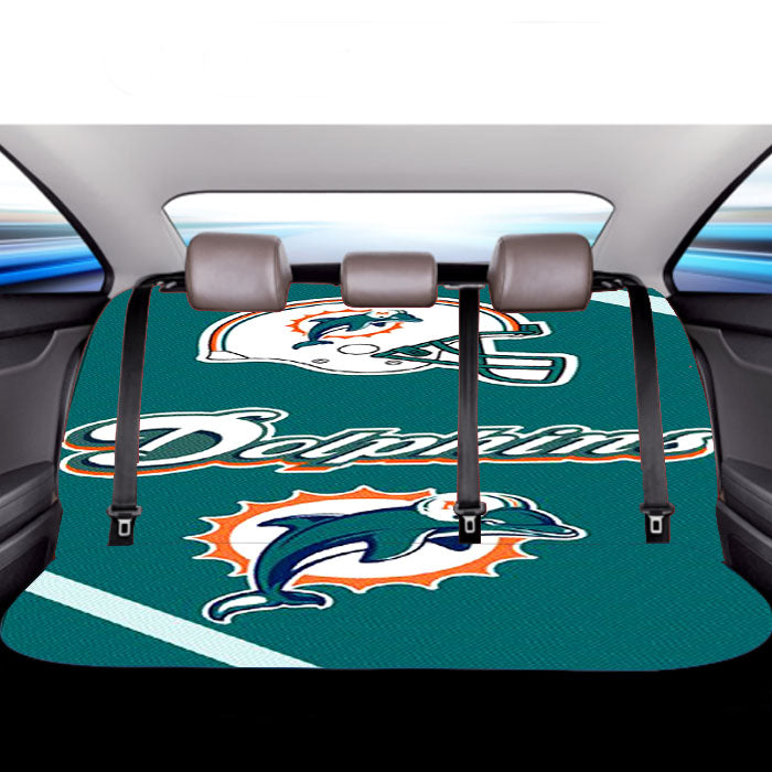 Miami Dolphins Car Back Rear Seat Covers