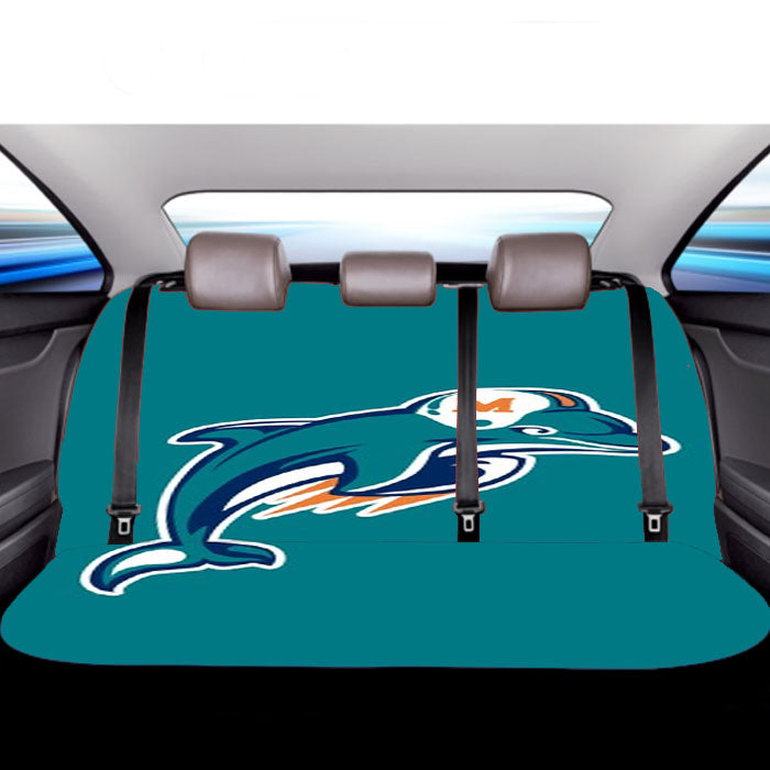 Miami Dolphins Mascot Car Back Rear Seat Covers