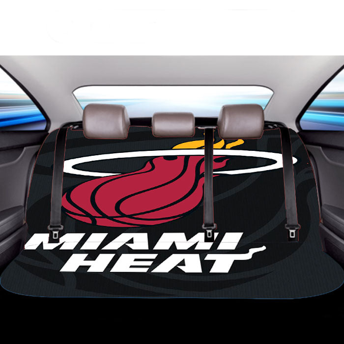 Miami Heat Basket Car Back Rear Seat Covers