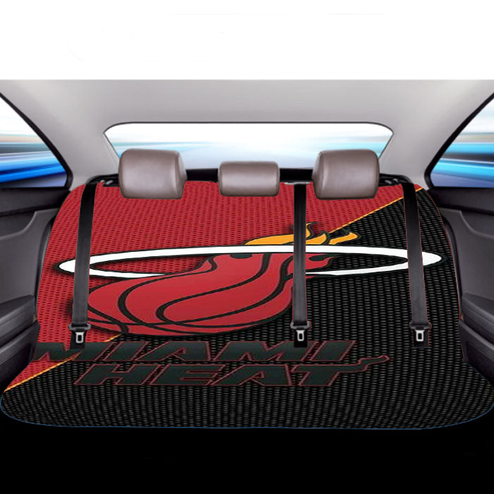 Miami Heat Basketball Logo Car Back Rear Seat Covers